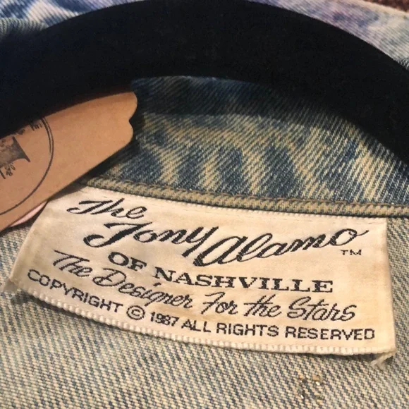 VNT 80s Tony Alamo Designer Jean Jacket - Picture 16 of 16